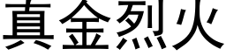 真金烈火 (黑體矢量字庫)