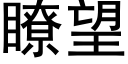 瞭望 (黑體矢量字庫)