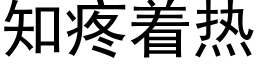 知疼着热 (黑体矢量字库)