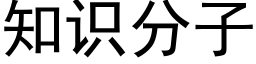 知识分子 (黑体矢量字库)