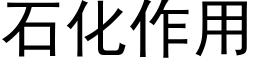 石化作用 (黑體矢量字庫)