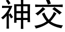 神交 (黑体矢量字库)