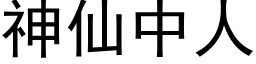 神仙中人 (黑体矢量字库)