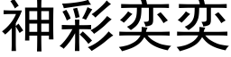 神彩奕奕 (黑体矢量字库)