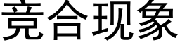 竞合现象 (黑体矢量字库)