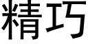 精巧 (黑體矢量字庫)