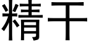 精幹 (黑體矢量字庫)