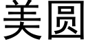 美圆 (黑体矢量字库)