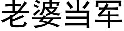 老婆当军 (黑体矢量字库)