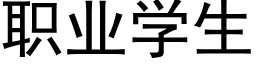 职业学生 (黑体矢量字库)