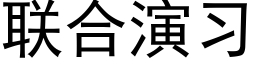 联合演习 (黑体矢量字库)