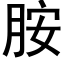 胺 (黑体矢量字库)