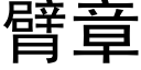 臂章 (黑体矢量字库)