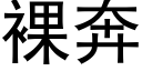 裸奔 (黑体矢量字库)