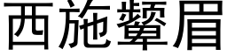 西施颦眉 (黑體矢量字庫)