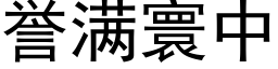 譽滿寰中 (黑體矢量字庫)