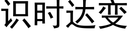 识时达变 (黑体矢量字库)