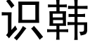 识韩 (黑体矢量字库)