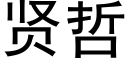 賢哲 (黑體矢量字庫)