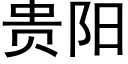 貴陽 (黑體矢量字庫)