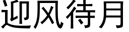 迎風待月 (黑體矢量字庫)