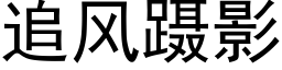 追風蹑影 (黑體矢量字庫)