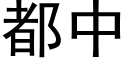 都中 (黑体矢量字库)