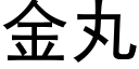 金丸 (黑體矢量字庫)