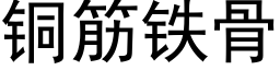 銅筋鐵骨 (黑體矢量字庫)