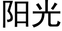 陽光 (黑體矢量字庫)