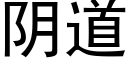 阴道 (黑体矢量字库)