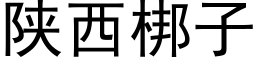 陕西梆子 (黑体矢量字库)