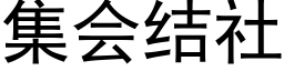 集會結社 (黑體矢量字庫)