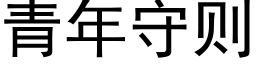 青年守则 (黑体矢量字库)