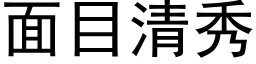 面目清秀 (黑體矢量字庫)