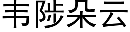 韦陟朵云 (黑体矢量字库)