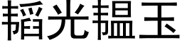 韬光韫玉 (黑体矢量字库)