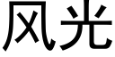 风光 (黑体矢量字库)