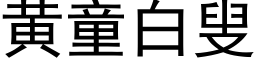 黄童白叟 (黑体矢量字库)