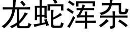 龙蛇浑杂 (黑体矢量字库)