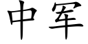 中军 (楷体矢量字库)