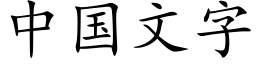 中國文字 (楷體矢量字庫)