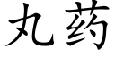 丸药 (楷体矢量字库)