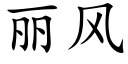 丽风 (楷体矢量字库)