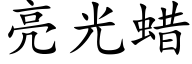 亮光蠟 (楷體矢量字庫)