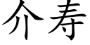 介寿 (楷体矢量字库)