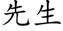 先生 (楷体矢量字库)