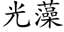 光藻 (楷體矢量字庫)