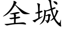 全城 (楷體矢量字庫)