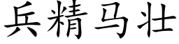 兵精馬壯 (楷體矢量字庫)